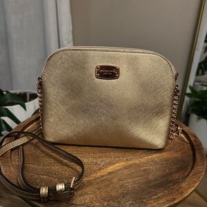 Michael Kors Gold Crossbody Bag